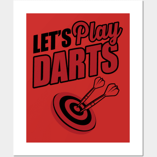 Let's play darts Posters and Art